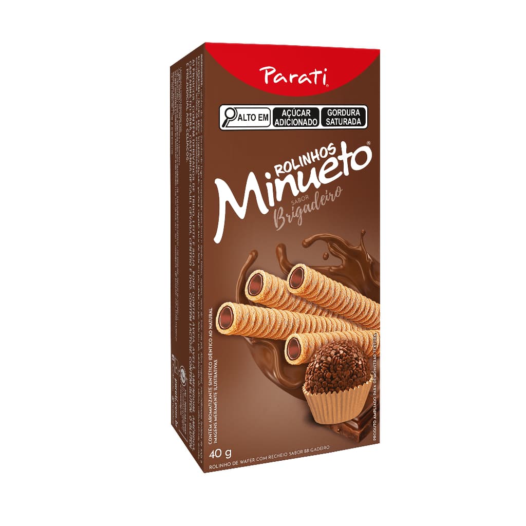 Rolinho Wafer Brigadeiro Minueto 40G