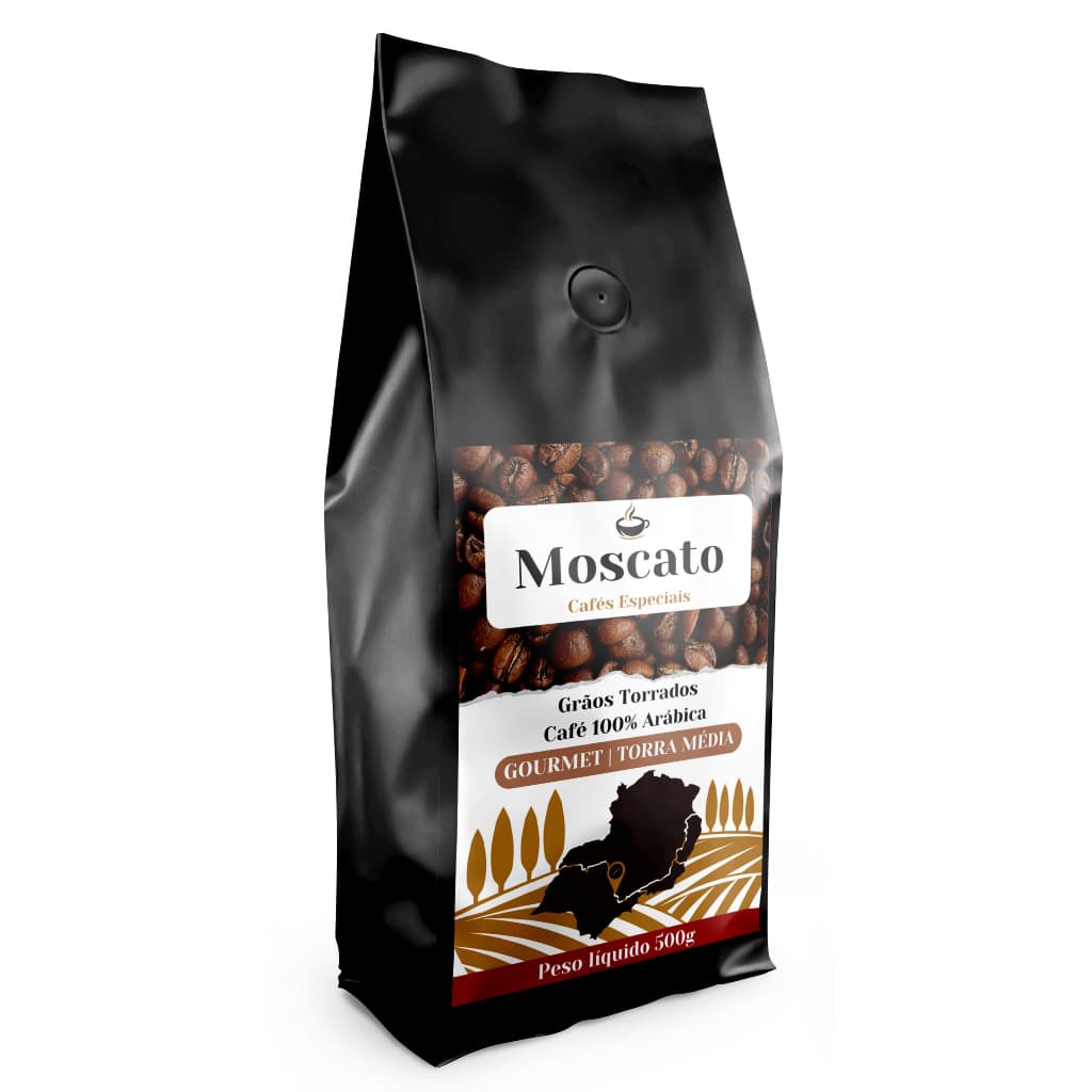 Café em Grãos Gourmet Premium 500g / Torra Média Café Moscato