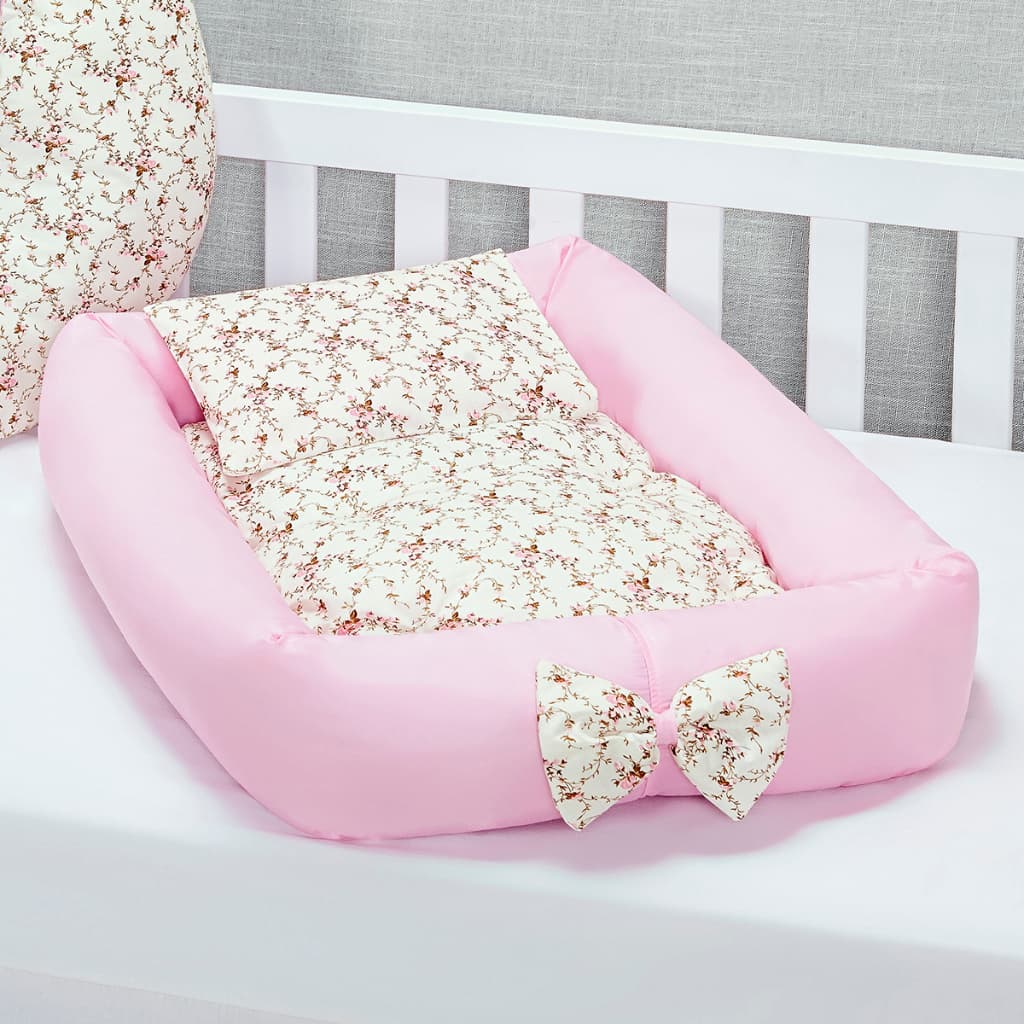Ninho Floral Redutor De Berço Conforto Bebe Rei Do Kit Berço
