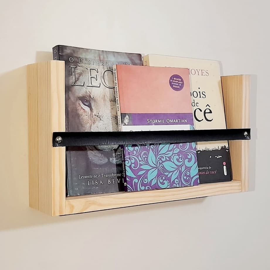 Prateleira Suporte Porta livros de parede