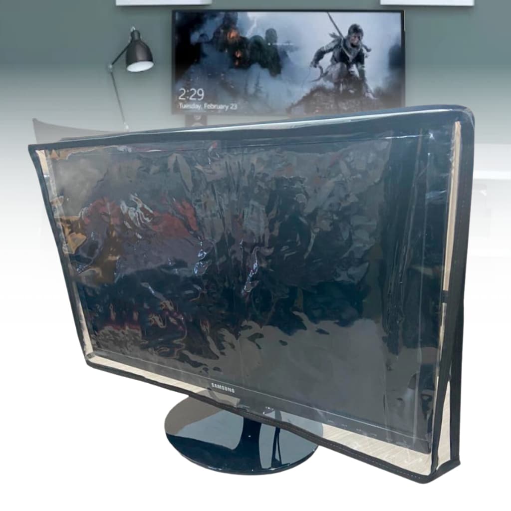 CAPA PARA MONITOR LED GAMER 28 E 29 POL. PVC CRISTAL