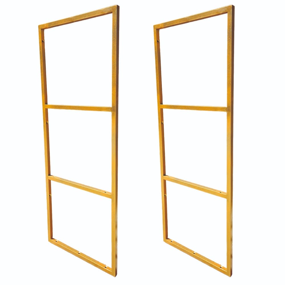 Suporte Estilo Industrial Triplo Teto/Parede Prateleira 30cm Dourado - 02 unid.