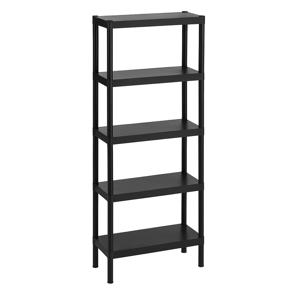 Estante com 5 Prateleira Organizadora de Plástico Modular Multiuso para Quarto e Cozinha