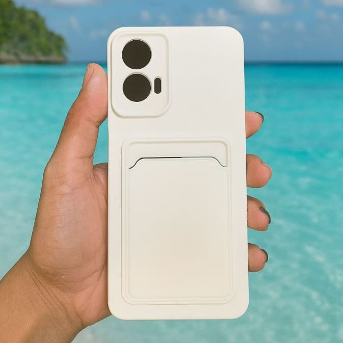 Capa Capinha de Celular com Porta Cartão Para Moto G05 G15 G35 G55 G75 G85