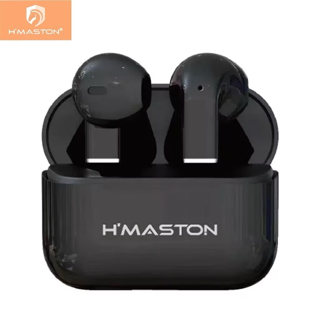 Fone de Ouvido Sem Fio H’Maston F917 – Bluetooth 5.3 TWS HiFi com Microfone Redução de Ruído