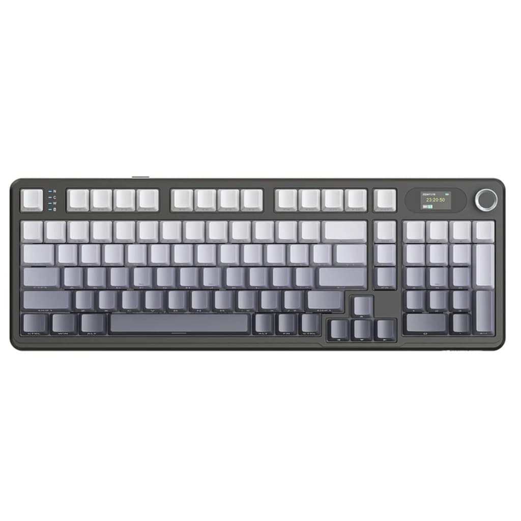 Teclado Mecânico Gamer Attack Shark Tri Mode Bluetooth 2.4g Com Tela X98pro