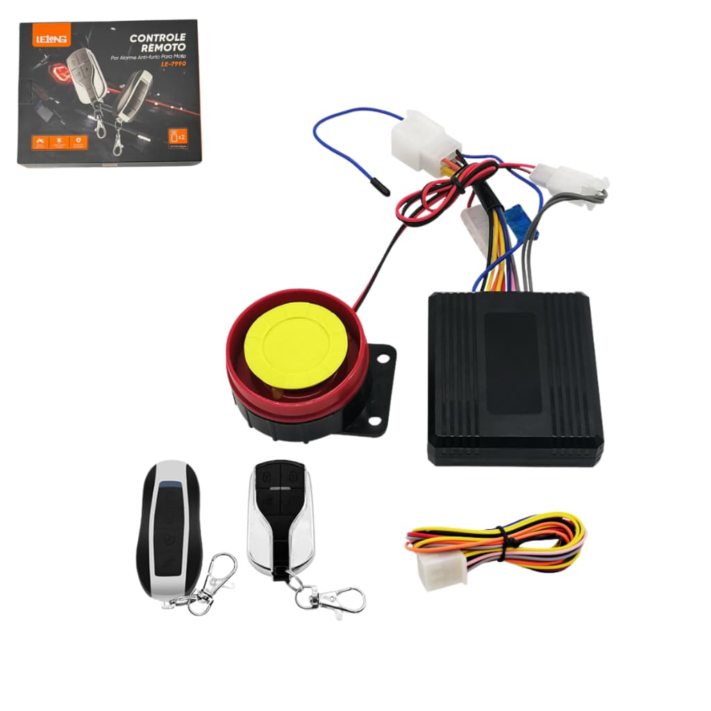 Alarme Ignição Antifurto Para Moto Com 2 Controle Remoto