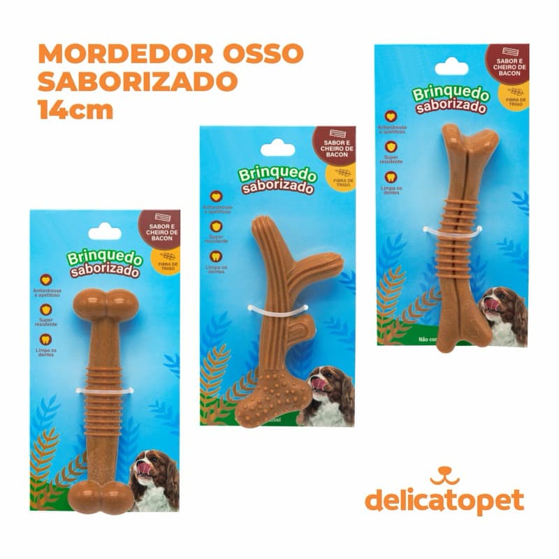 Mordedor Saborizado Bacon Resistente Maciço