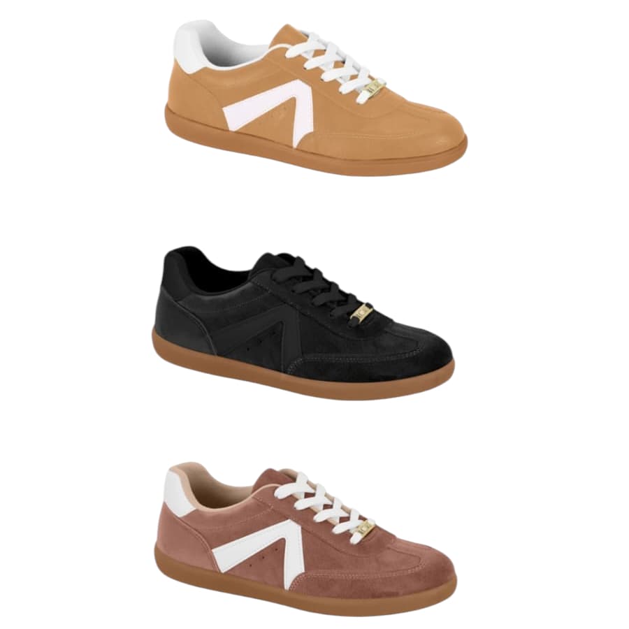 Tênis Feminino Calçados Vizzano Confortável Recortes Despojado Moda Original 1430.102
