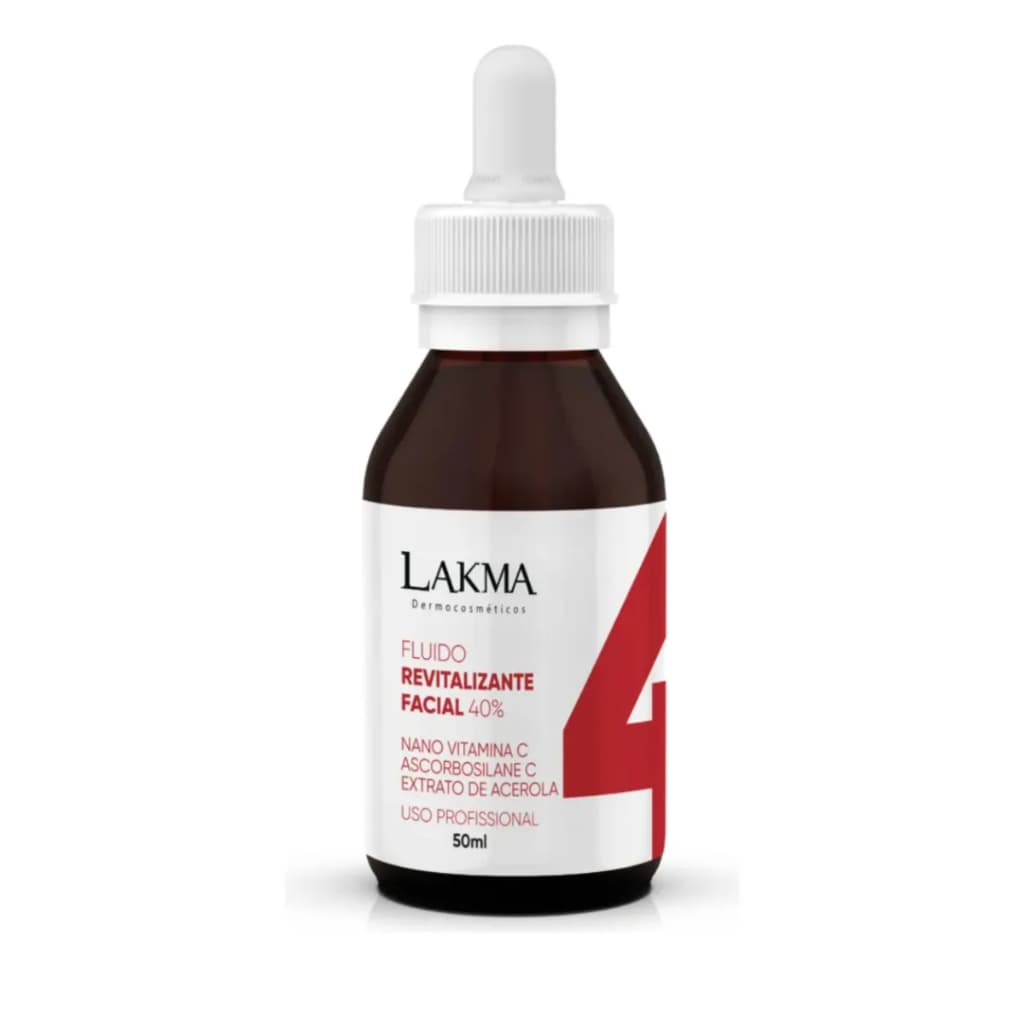 Fluido Revitalizante Facial Passo 4 Vitamina C Clareador 50ml Lakma Antioxidante