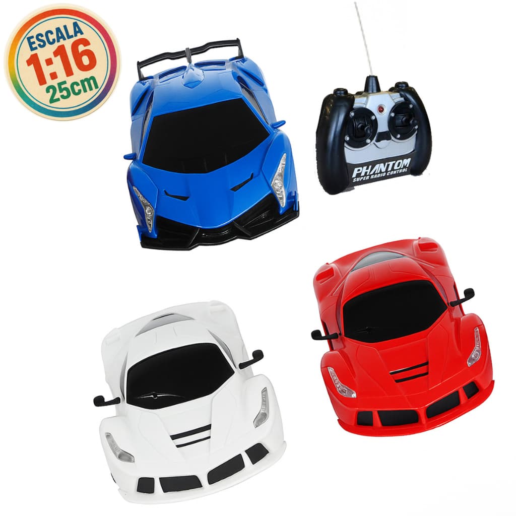 Carrinho de Controle Remoto 4 Funcoes Acende Farol Super Speed 1:16 - Pica Pau