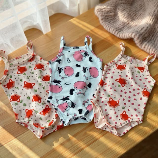Kit com 3 Body Bebe Menina Alcinha Algodão Roupa de Bebê Conjunto Borys para Bebê do M ao GG