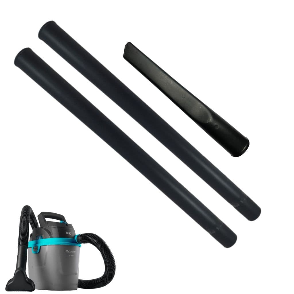 2 Tubos Prolongadores + Bico Canto Longo Para Aspiradores de Pó Wap Gtw Compact 36m