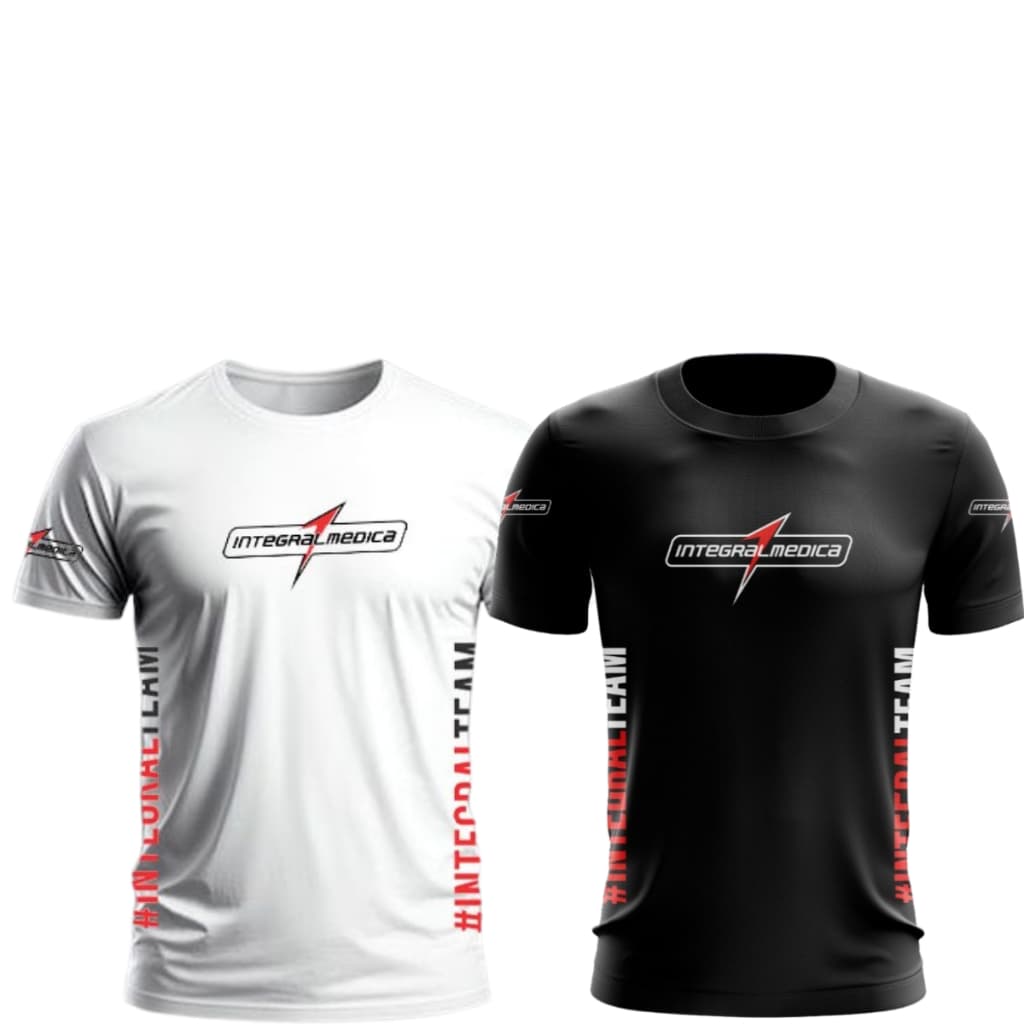 Kit 2 Camiseta Integralmedica Darkness Treino Academia Camisa Fitness Dry Fit Musculação Lançamento