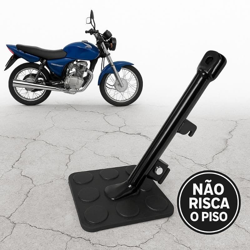 Tapete Descanso Lateral Moto Apoio Pezinho moto| Não Risca o Piso