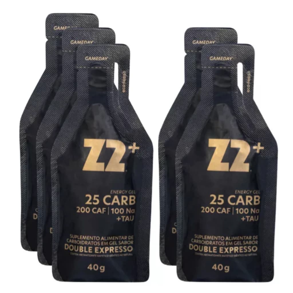 Energy Gel Z2+ 25g Carb Double Expresso Z2 Foods (05 Un 40g)