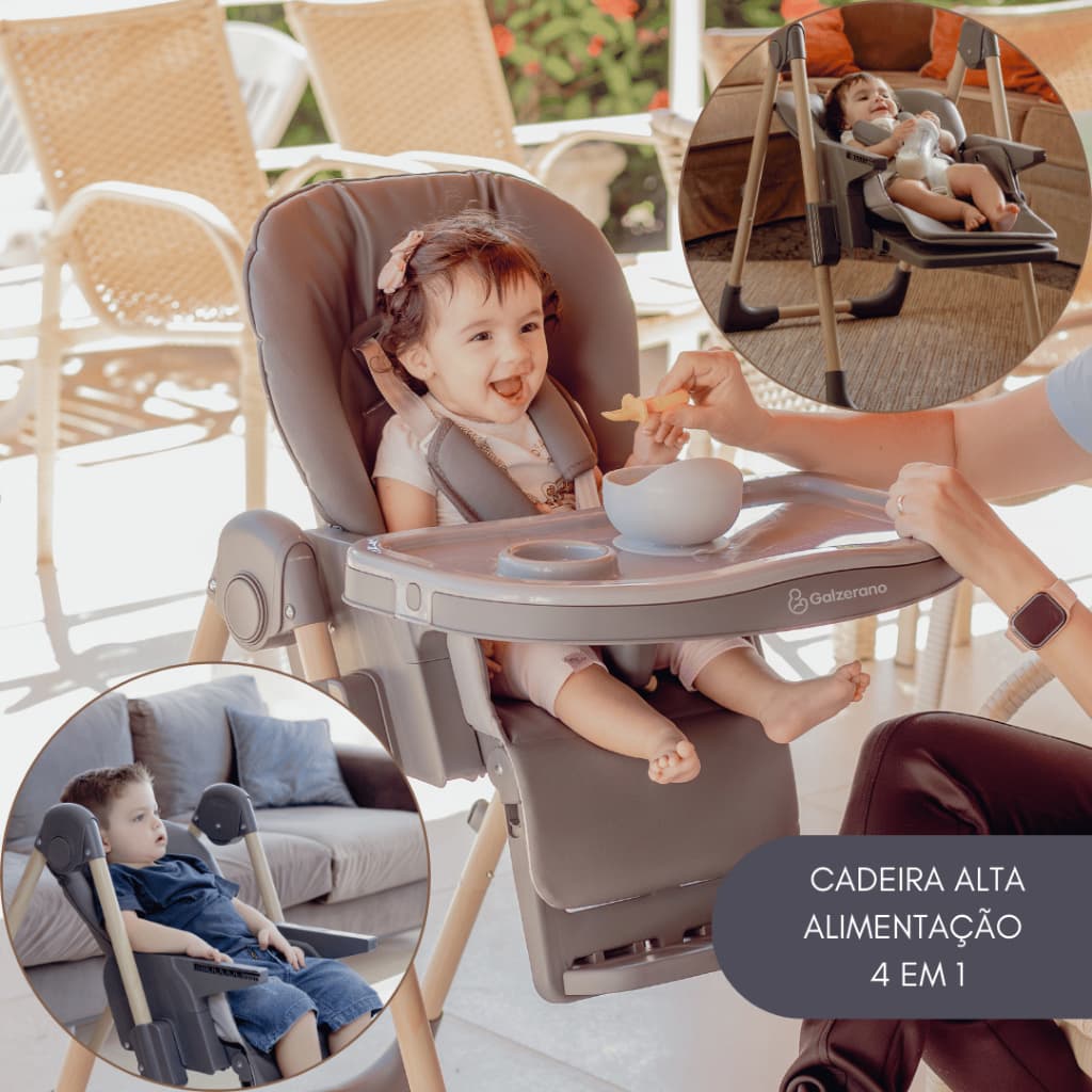 CADEIRA ALIMENTAÇAO ALTA GALZERANO JIG GRAFITE
