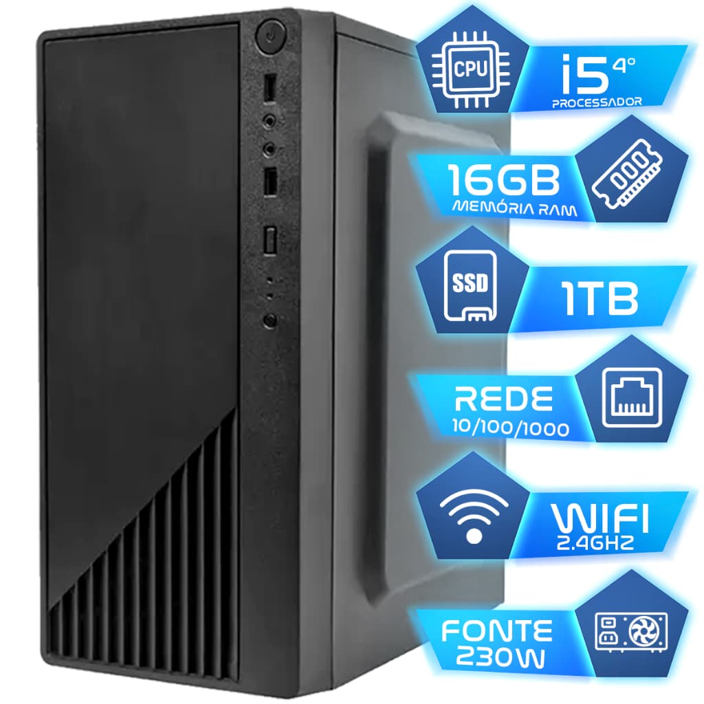Pc Computador I5 4° Intel Core Ssd 1tb Memoria 16gb