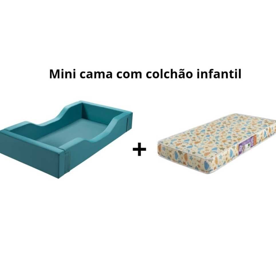 Cama Montessoriana Infantil com Colchão Segurança e Conforto Berço Evolutivo Bebê