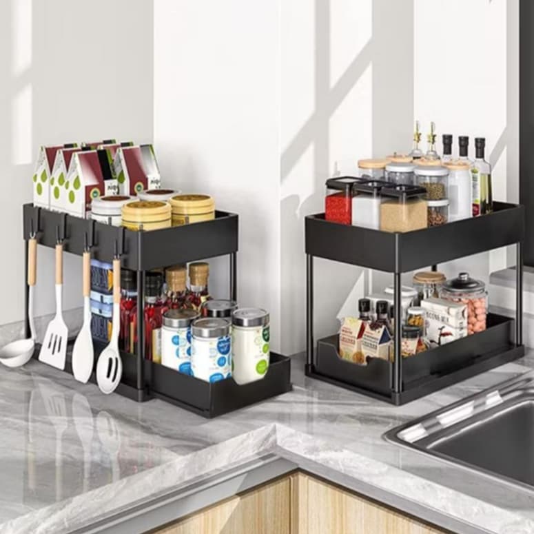 Organizador Multiuso 2 Andares Cozinha e Utensílios Envio Já!