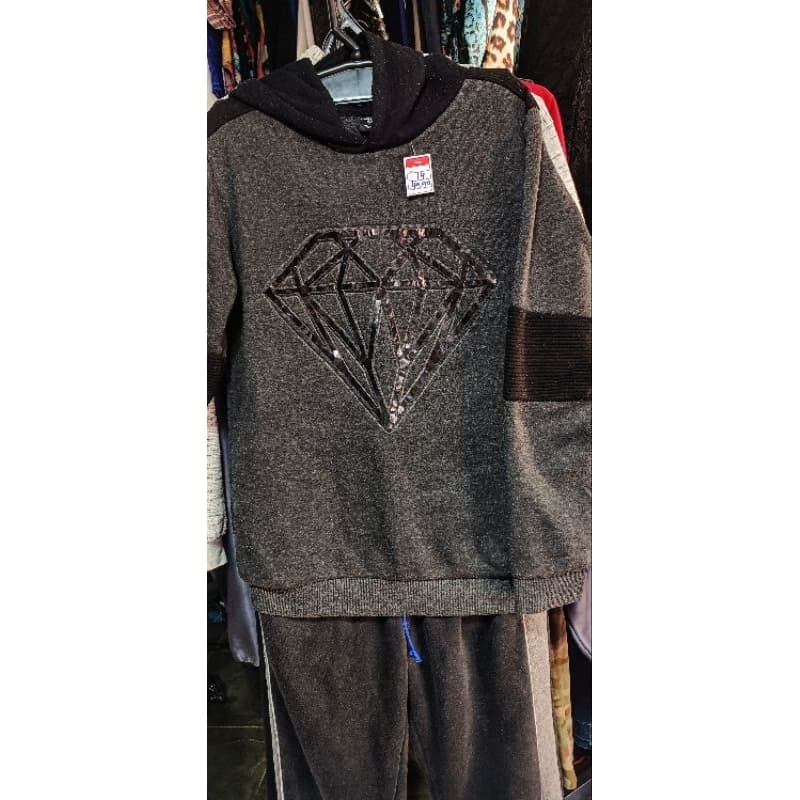 Conjunto Moletom Blusa Flanelada Com touca do Homem Aranha Com bolsos tam 14 Calça Moletom Flanelado com Bolso