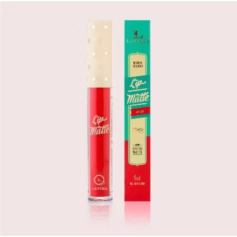Batom Líquido Latika Lip Matte Vermelho nº20