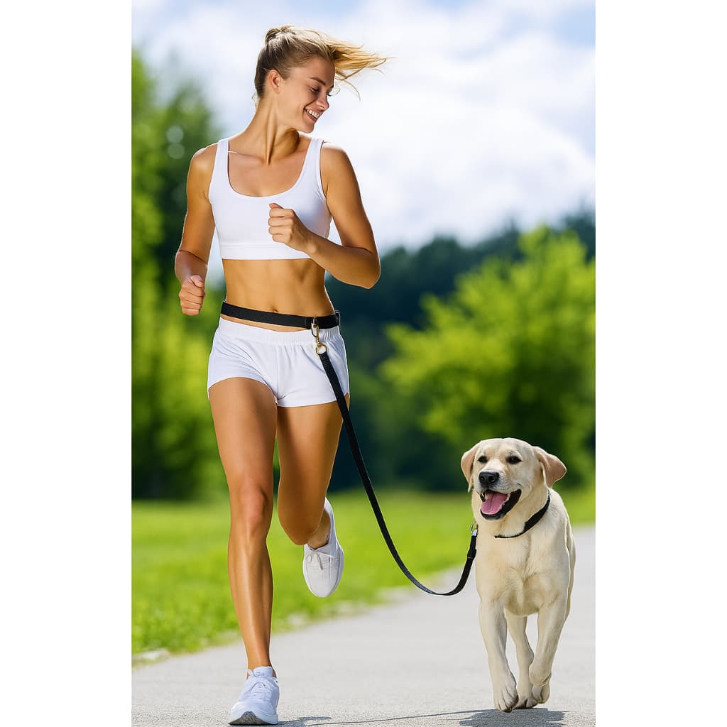 Guia mãos livres cães pequenos médios grandes com regulagem ideal para caminhar e passear