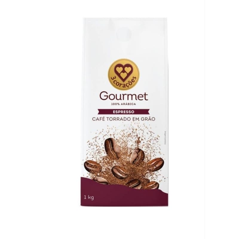 Café em grãos 3 corações expresso Gourmet 1kg