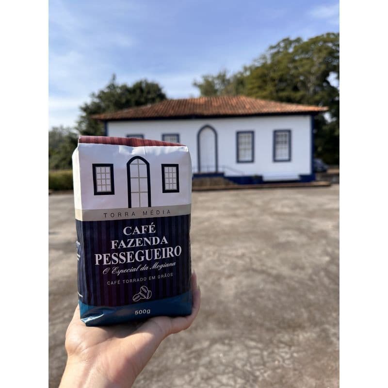 🔥 Café Fazenda Pessegueiro 500g em Grãos | Torra Média Premium, Café Gourmet Fresco