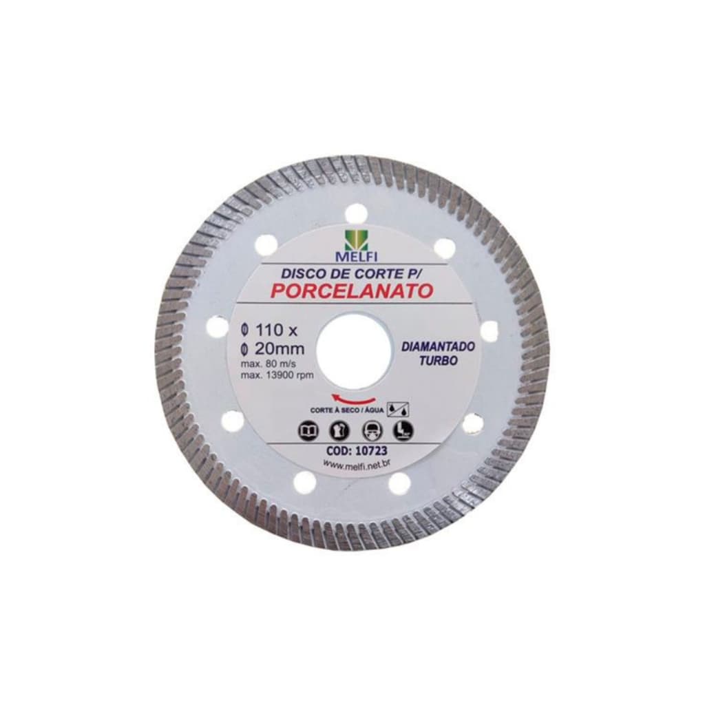 Disco de Corte P/ Porcelanato 110 x 20mm