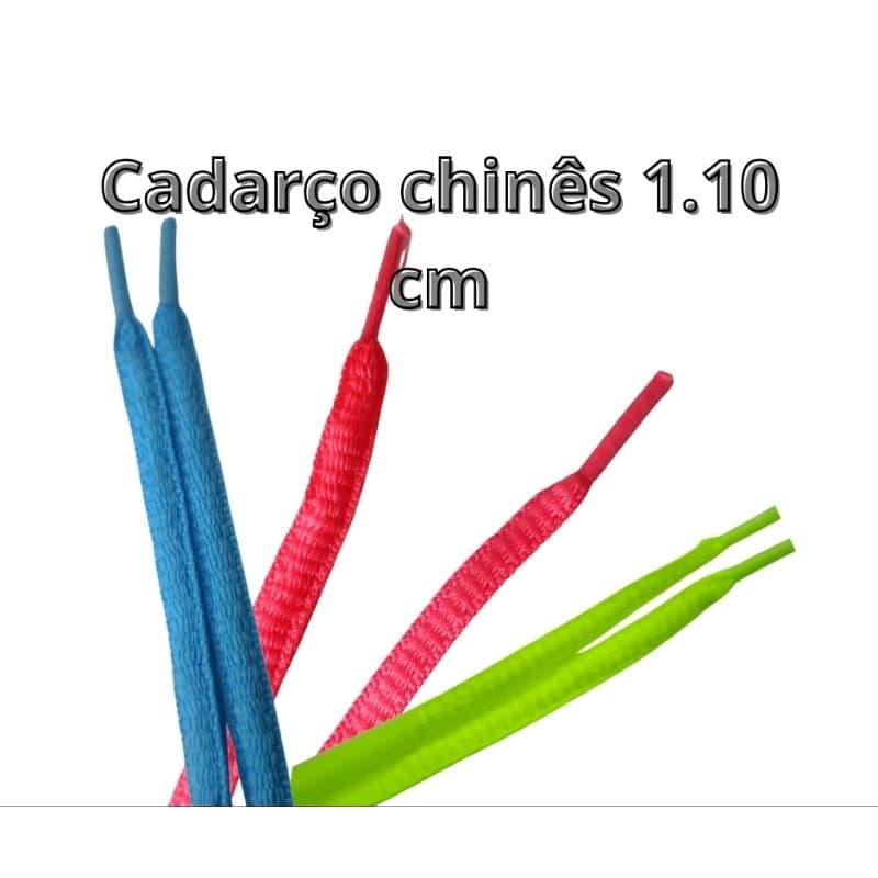 Cadarco Redondo 110cm Kit 2 Pares Reforcado Duravel Para Chuteira Tenis