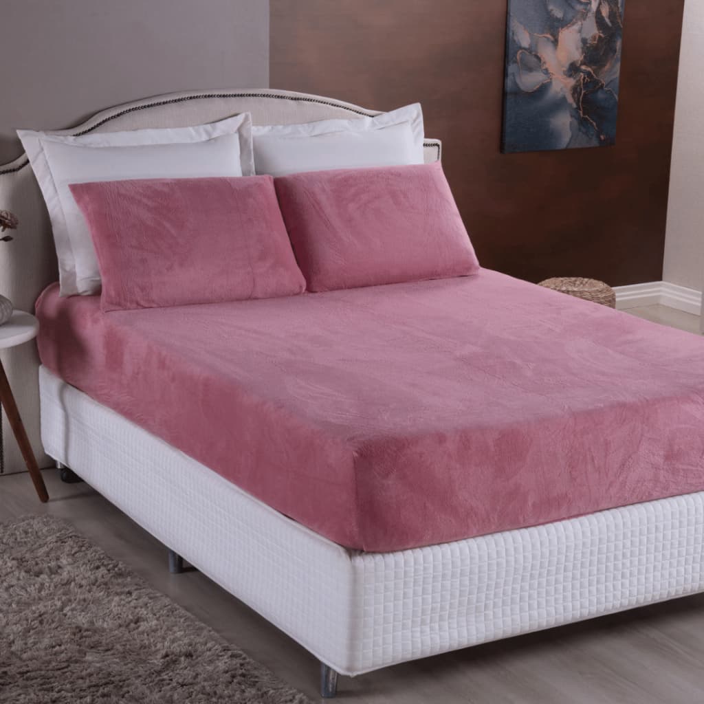 Jogo de Cama Plush 3 Peças - Solteiro / Casal Padrão / Queen / King - COM ELÁSTICO A VOLTA TODA
