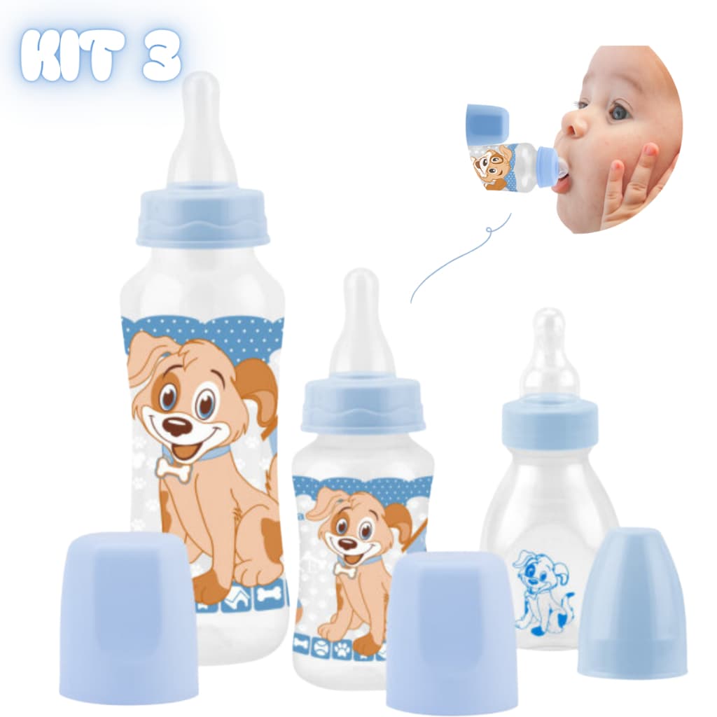 Kit Duke 3 Mamadeiras Premium Para Bebê