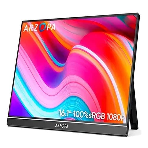 Monitor Portátil Ultra Slim Fino Ips Arzopa Z1C Gamer 16.1 Polegadas 1920x1080p Fhd Full Hd Lcd Hdr