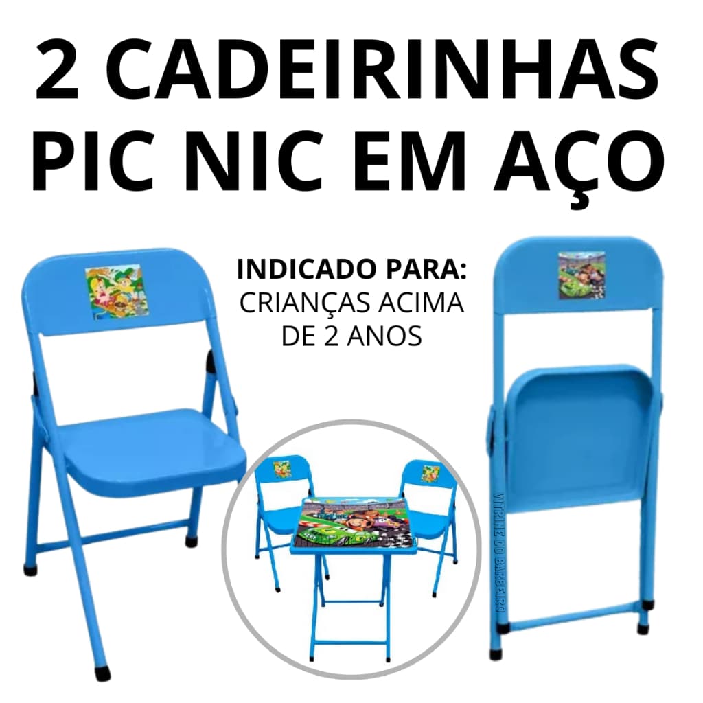Conjunto Mesinha Com 2 Cadeiras Didática e Pintura Desenho!!