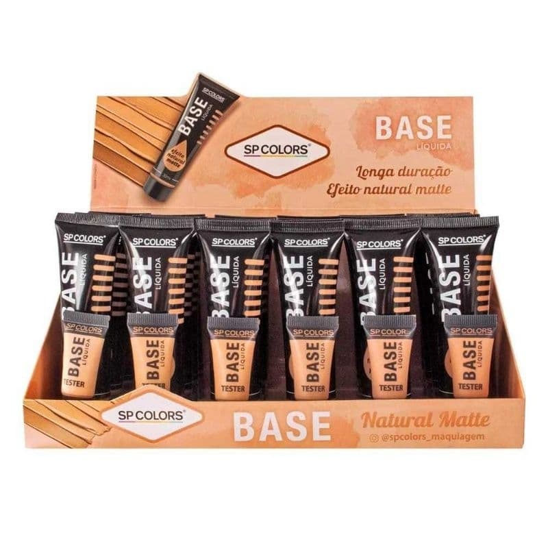 Base Líquida Efeito Natural Matte SP Colors 30ml