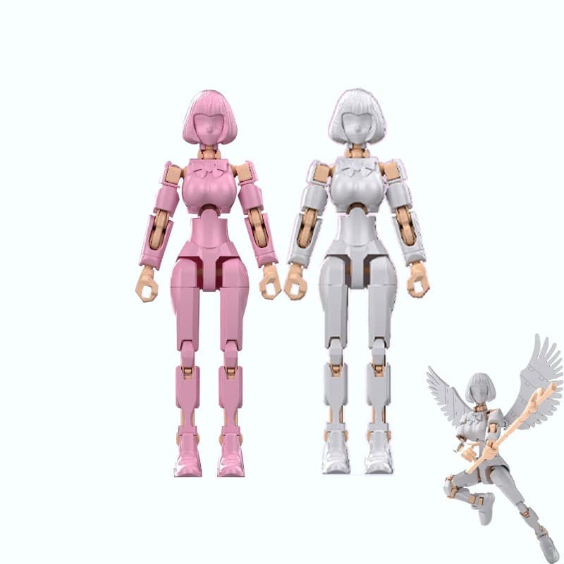 Boneco Dummy 13 Pontos de Articulação com Acessórios, Action Figure Articulada - Brinquedo Educativo para Crianças