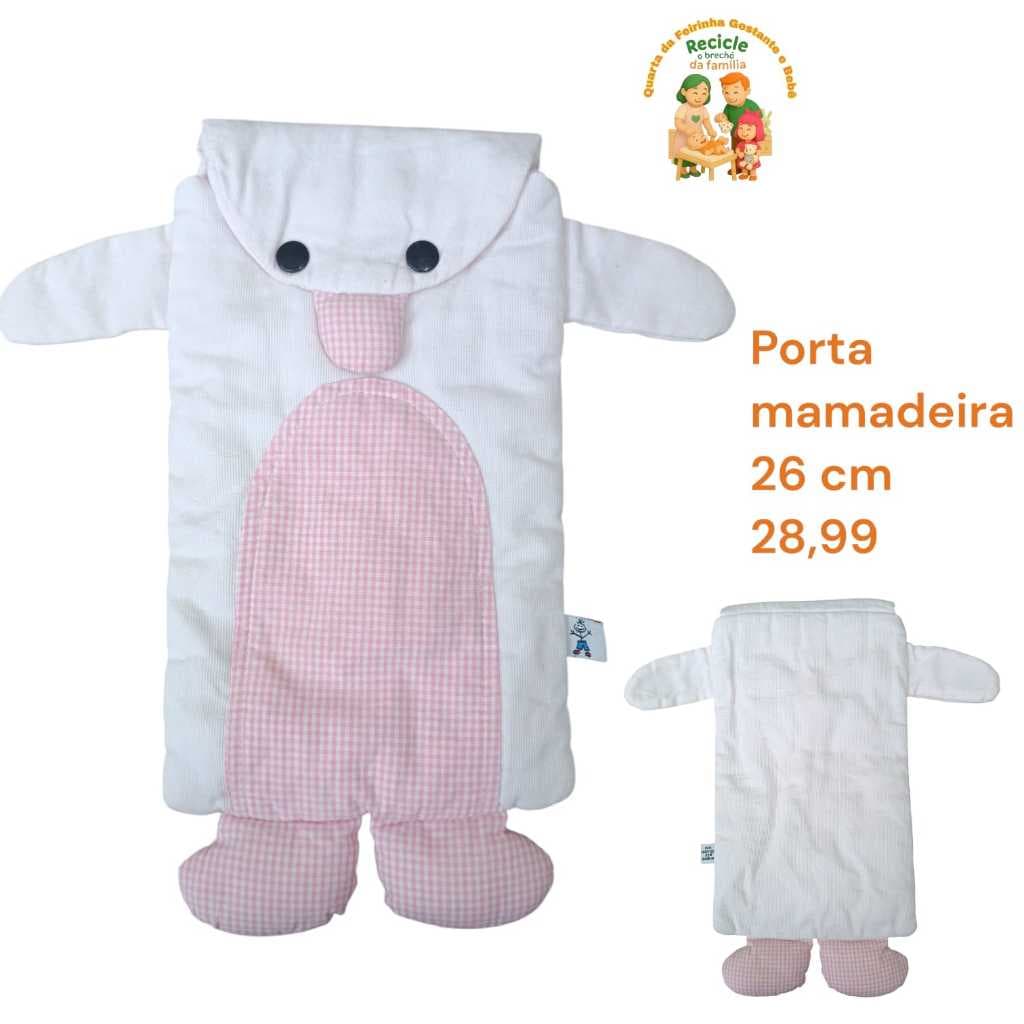 Porta Mamadeira de Coelhinho – Recicle Mamãe & Bebê Brechó Infantil