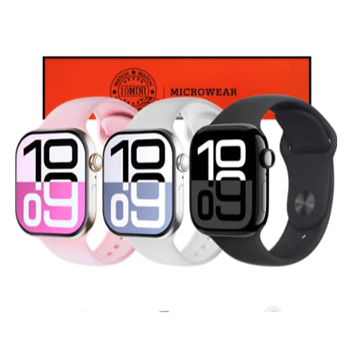 Smartwatch Relogio Inteligente W10P Mini Amoled IP68 Prova d'Agua 42mm Series 10 Gps Nfc