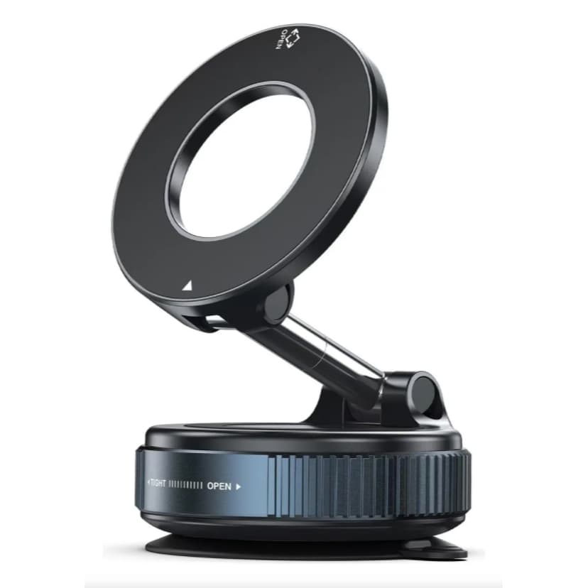 K007 360 ° Suporte Magnético Giratório Para Celular , De Mesa Carro E Escritório Preto