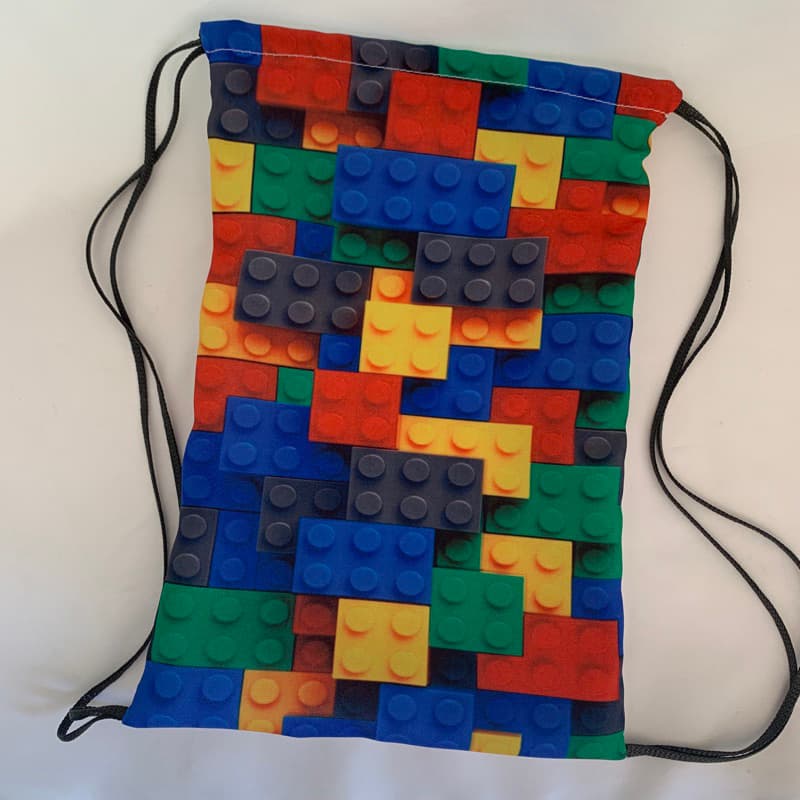 Mochilinha Surpresa Lego- Sacochila, Sacolinha surpresa Blocos de montar - Lembrancinha Personalizada