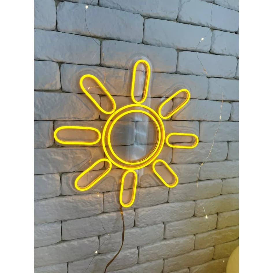 Painel Neon Led Raio De Sol Luminária Festa, Decoração led