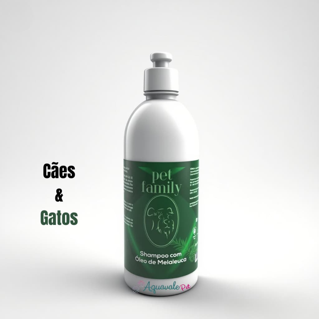 Shampoo para prevenção de infecções de Dermatites e Fungos, Cães e Gatos 500 ml Marca Pet Family