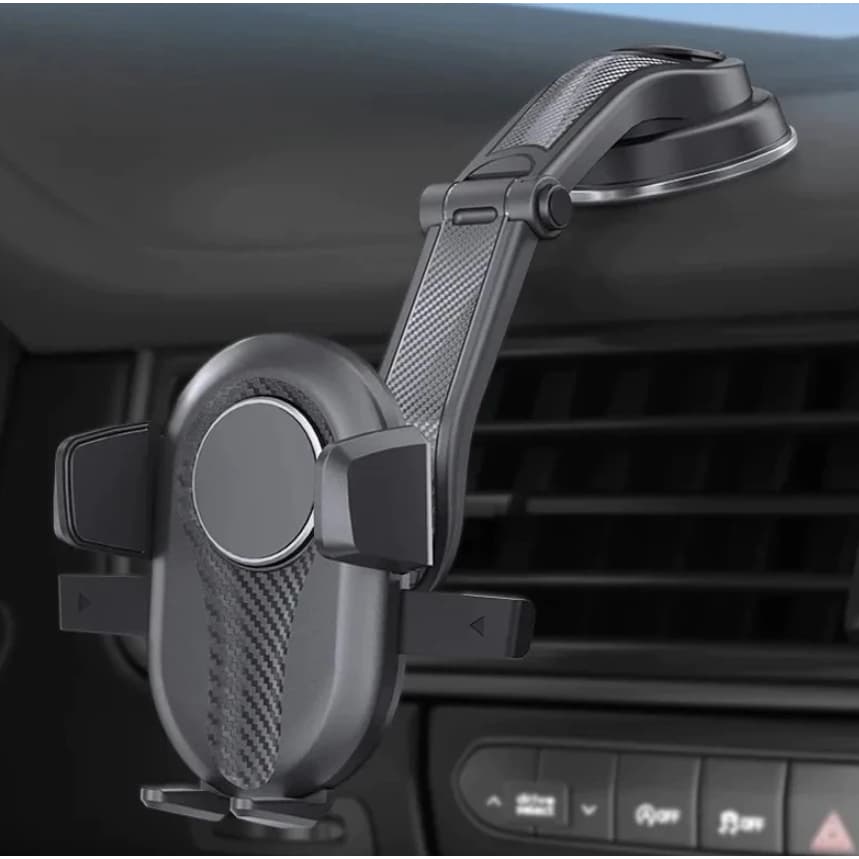 Suporte Celular Carro Trava Universal Anti Queda Veicular  ajustável para veiculo 360º