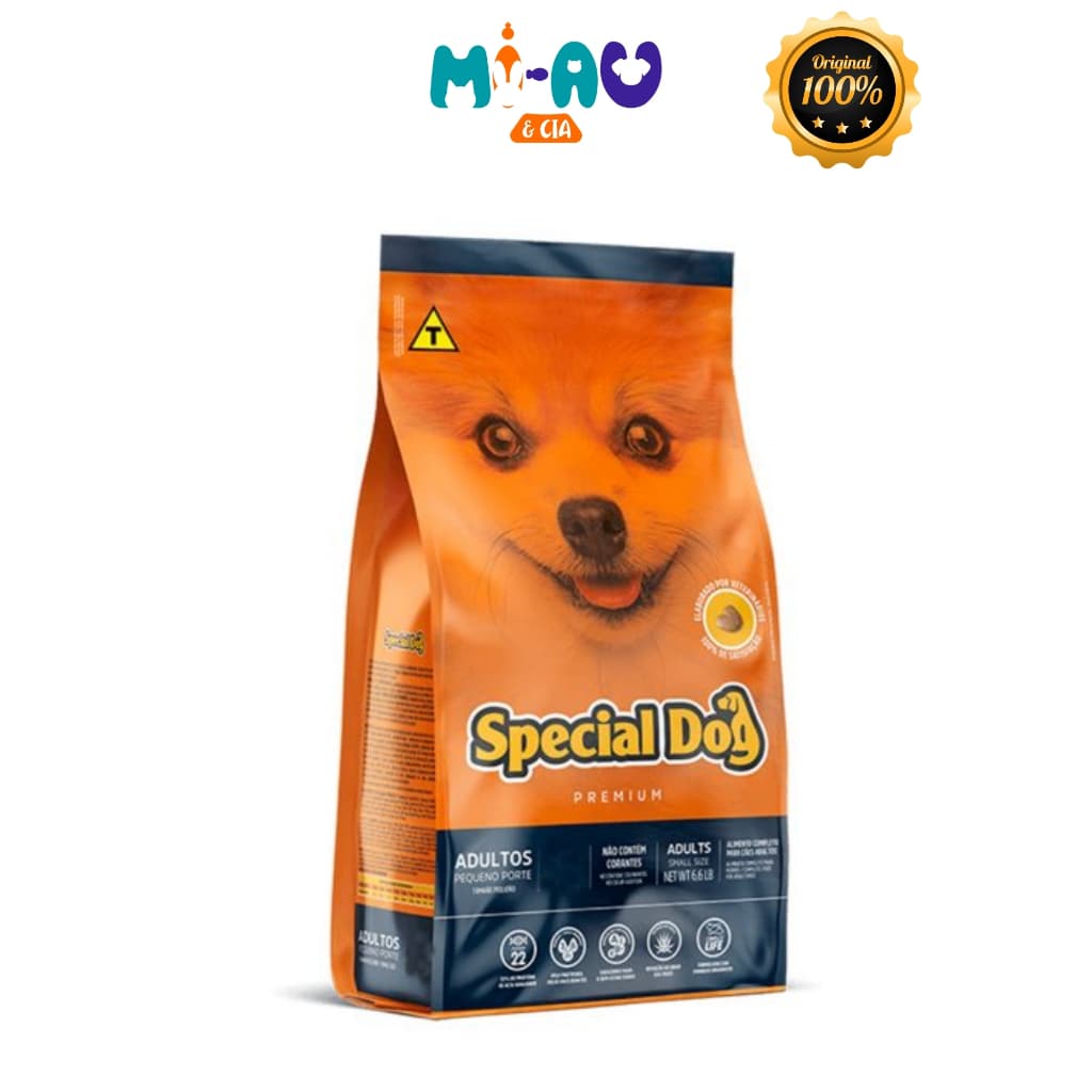 Ração Special Dog Para Cães Adultos Raças Pequenas Sabor Carne 10,1kg