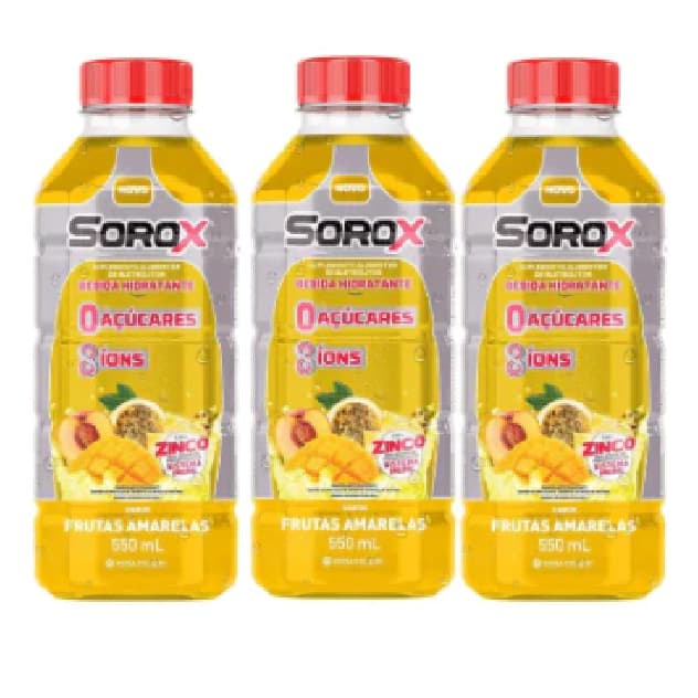 Kit c/3 Sorox Frutas Amarelas 550ml cada