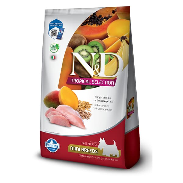 N&D TROPICAL CÃO ADULTO FRANGO MINI 12 KG