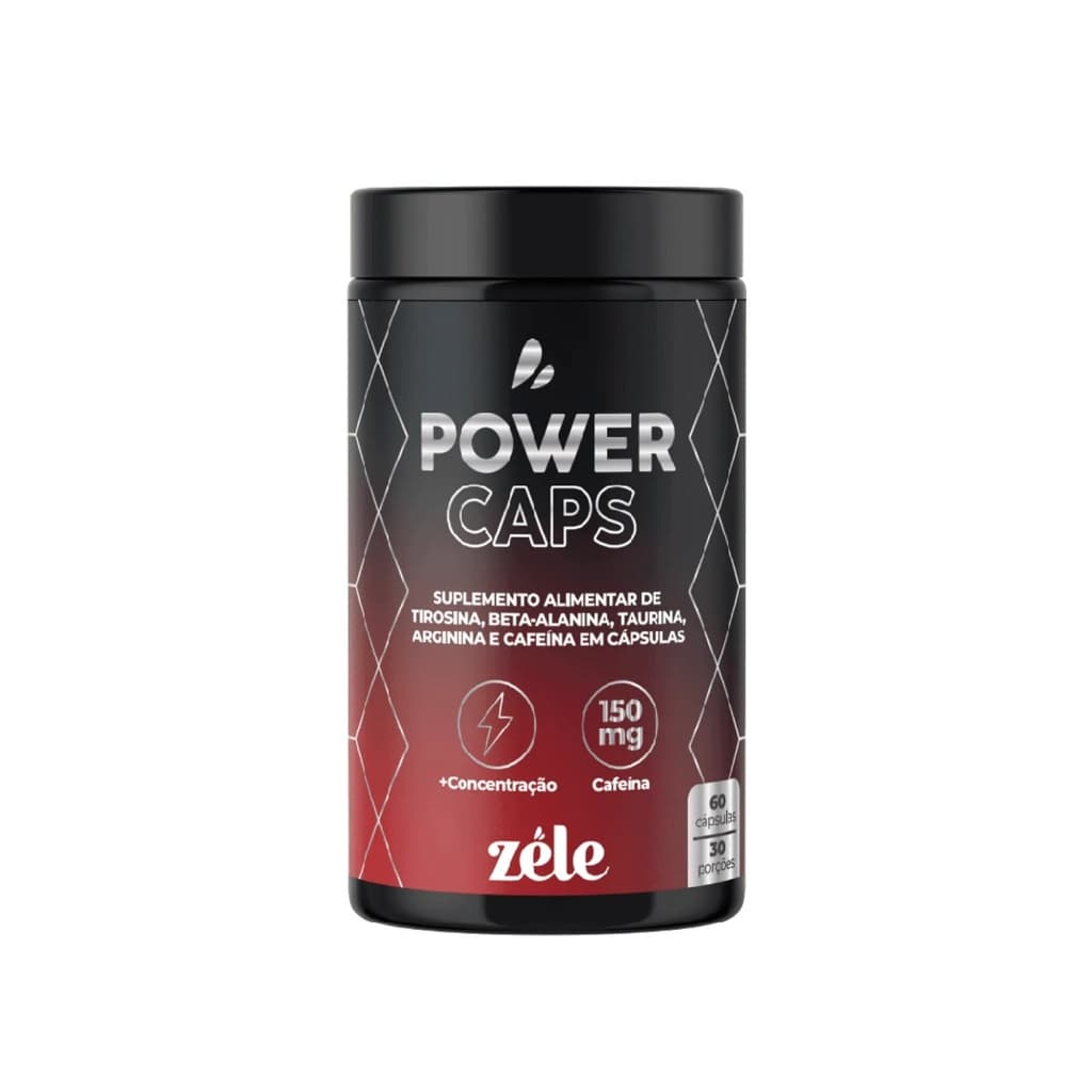 Power Caps - PRÉ TREINO COM BETA ALANINA60 cápsulas