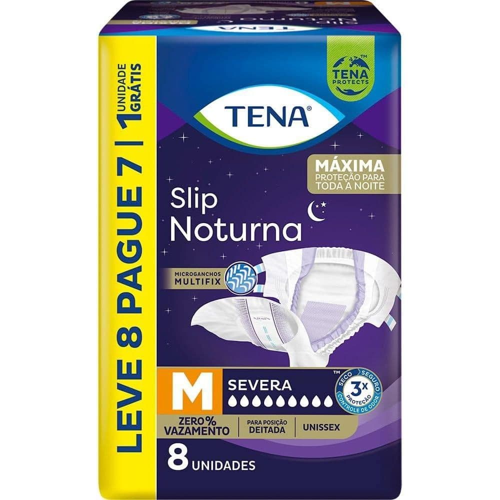 Fralda Tena Noturna M Leve 8 Pague 7 Unidades