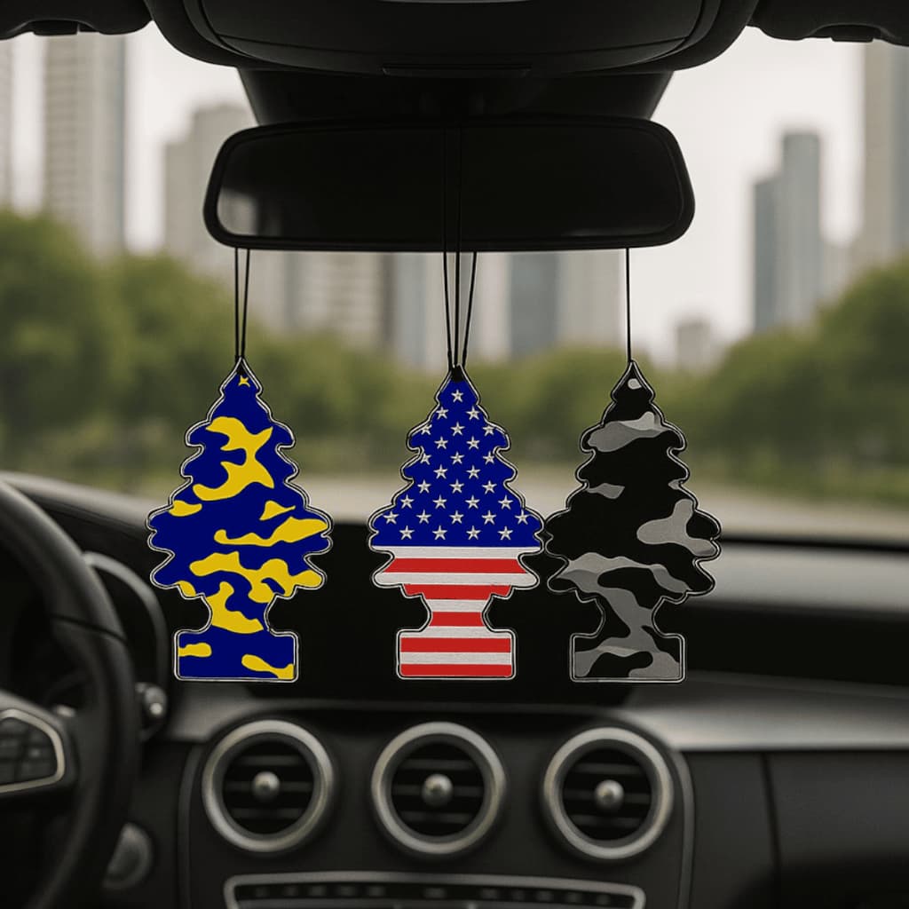 Kit 5 Cheirinho de Carro Aromatizante Para Carro Novo Cheiroso Pinheiro Sortidos